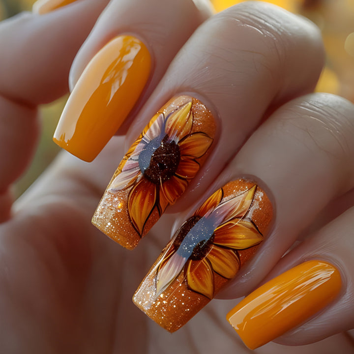 Floral Art Press-On Nail Set Kalsten