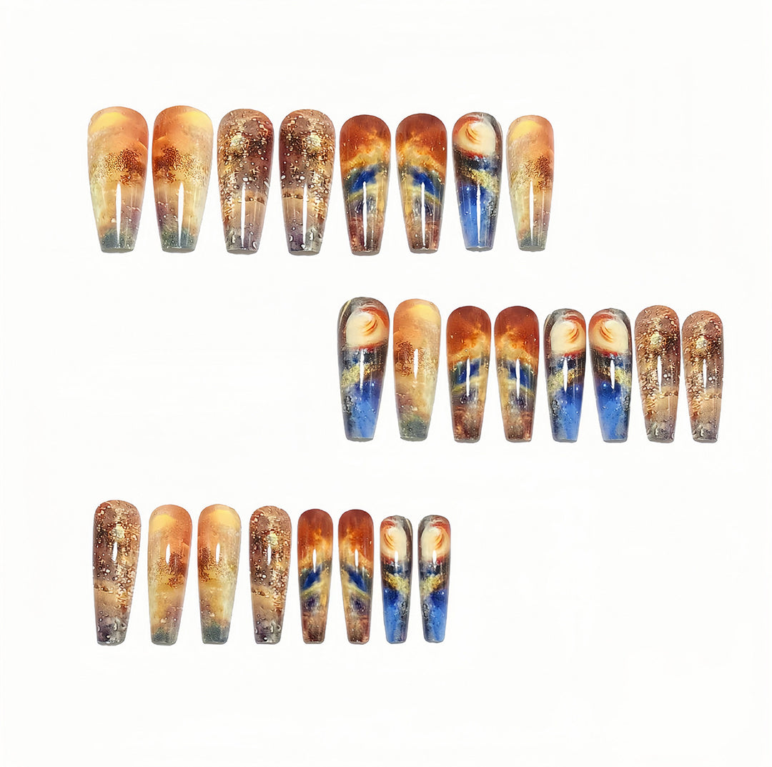 Glamorous Art Nails In Creative Galaxy Design Kalsten
