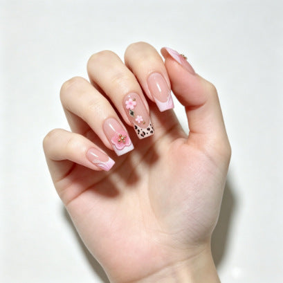Floral Decorative Press-On Nail Tips Kalsten