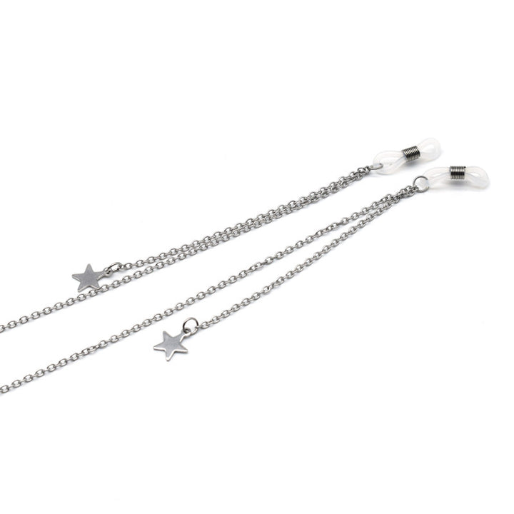 Star-Accented Chain Eyewear Holder Kalsten