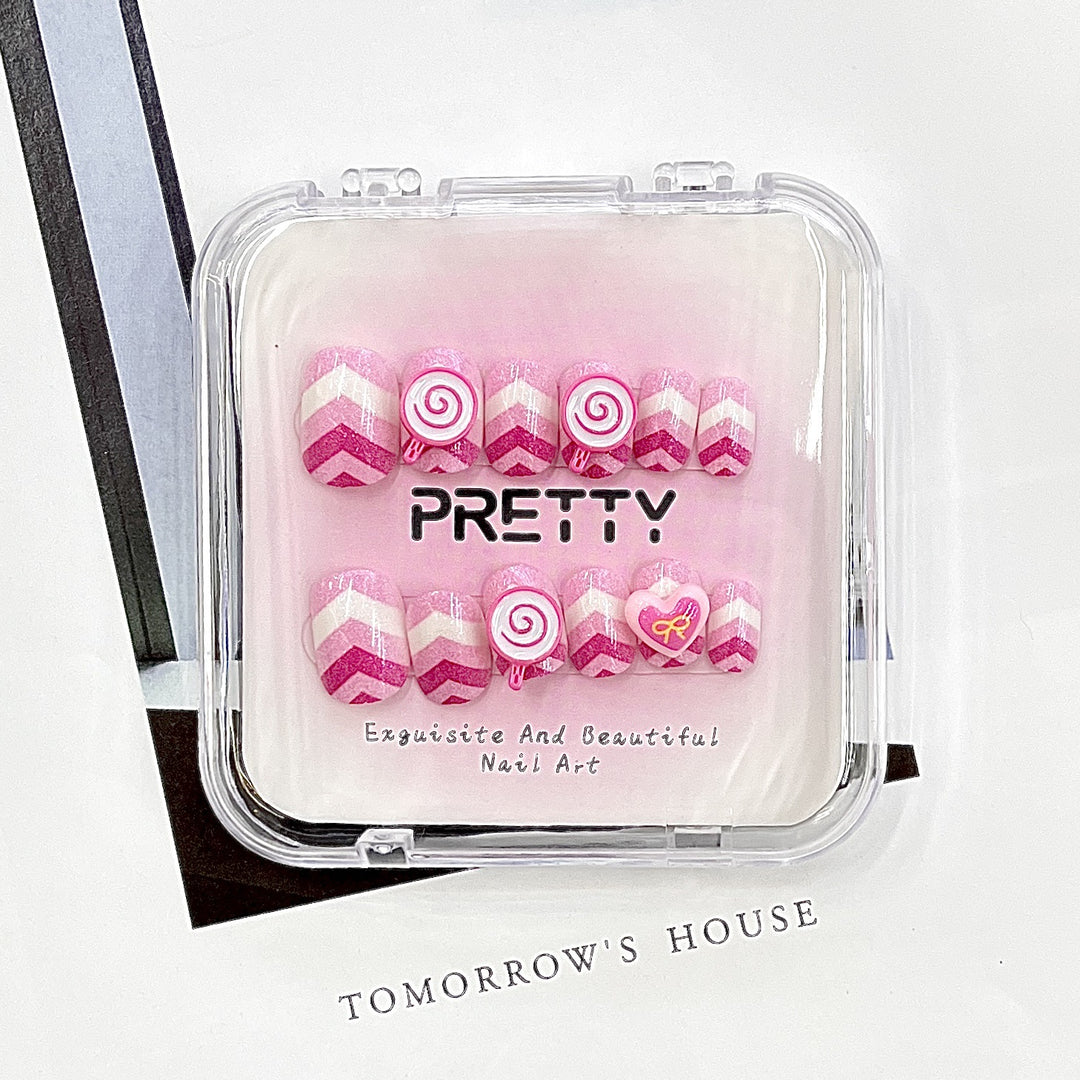 Decorative Press-On Nail Set Kalsten