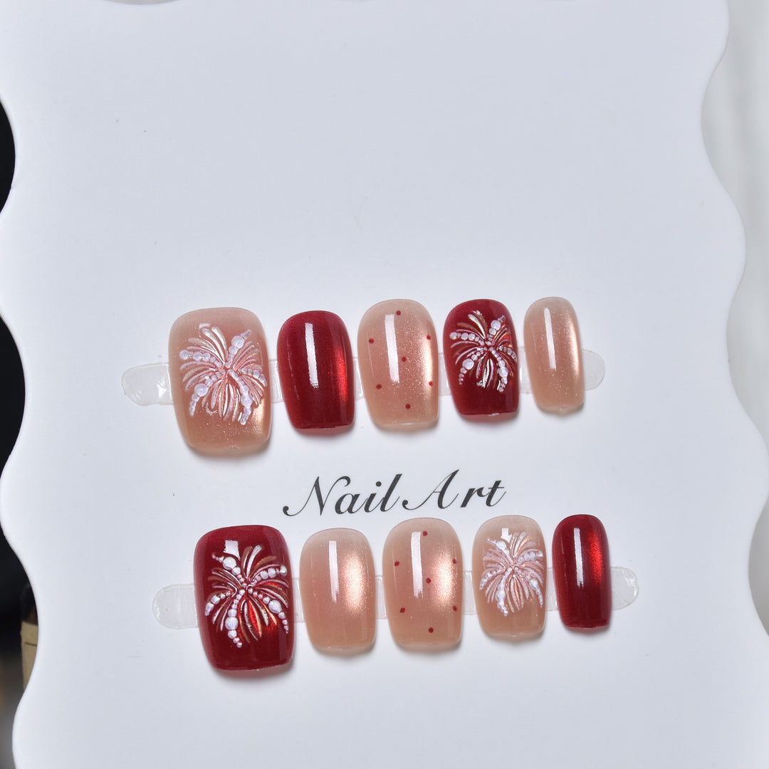 Artistic Press-On Nail Design Set Kalsten