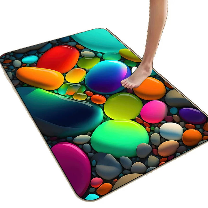 Colorful Abstract Area Mat