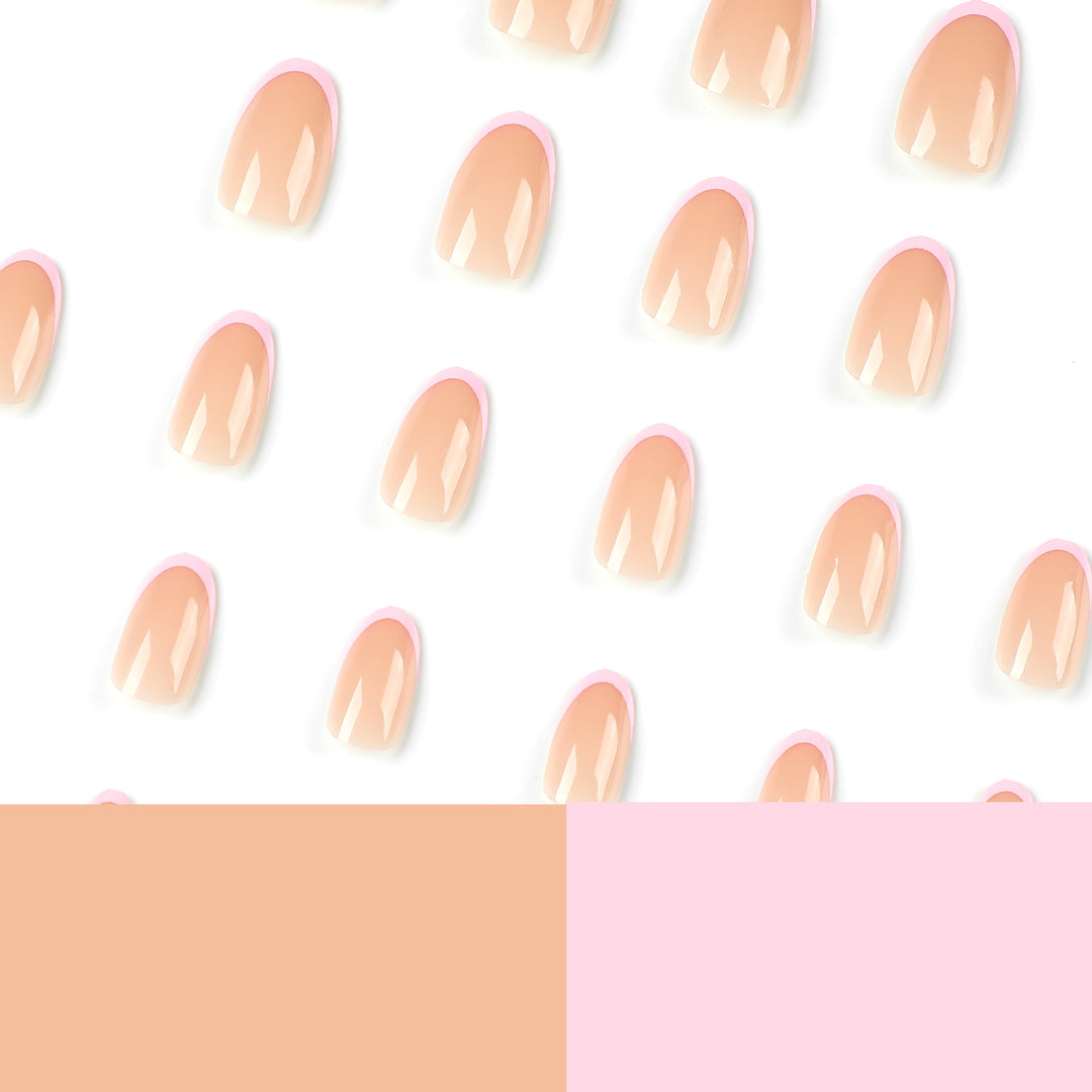 Shiny nail art with elegant French tips Kalsten