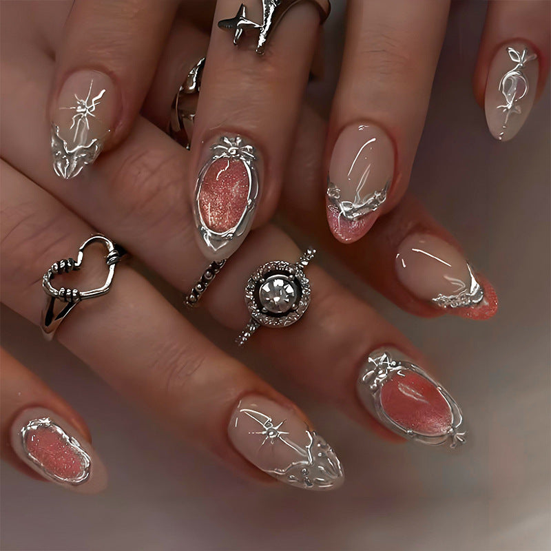 Artificial Nail Set with Glamorous Designs Kalsten