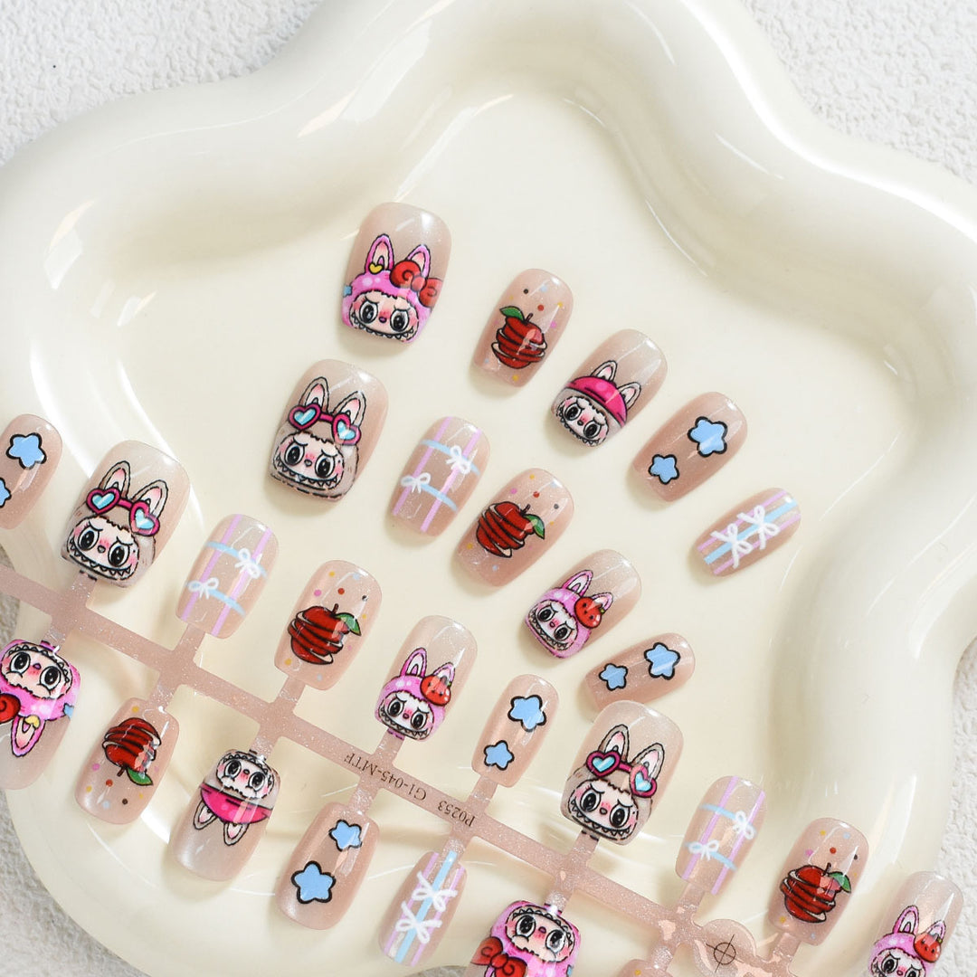 Playful Character Press-On Nail Set Kalsten