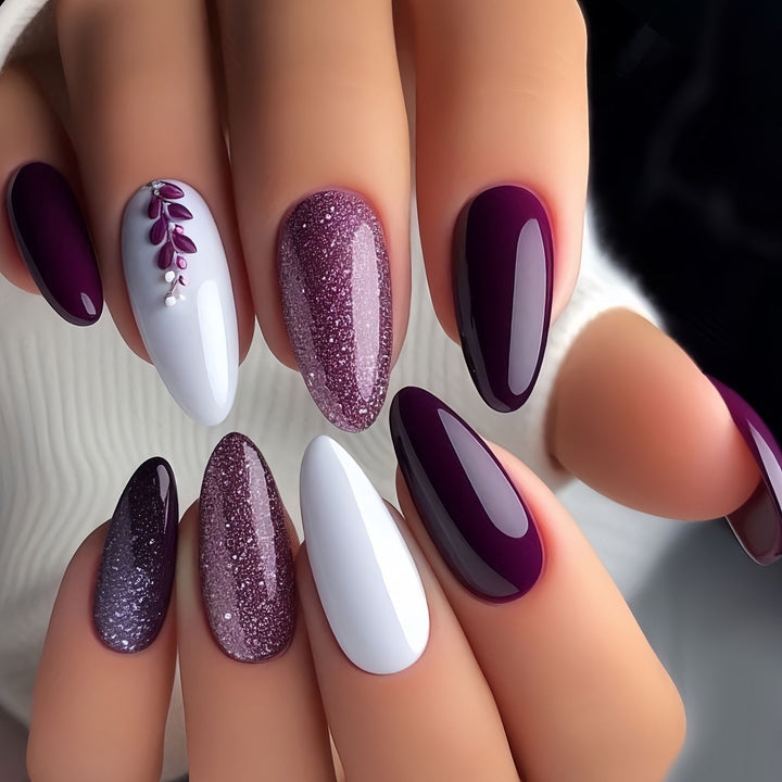 Floral Art Acrylic Nail Set Kalsten