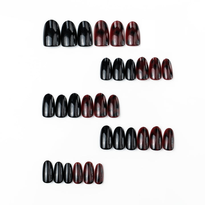 Glamorous artificial nails with glossy finish Kalsten