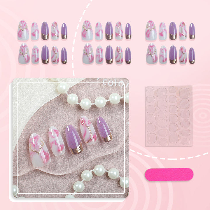 Luxury Marble Design Press-On Nails