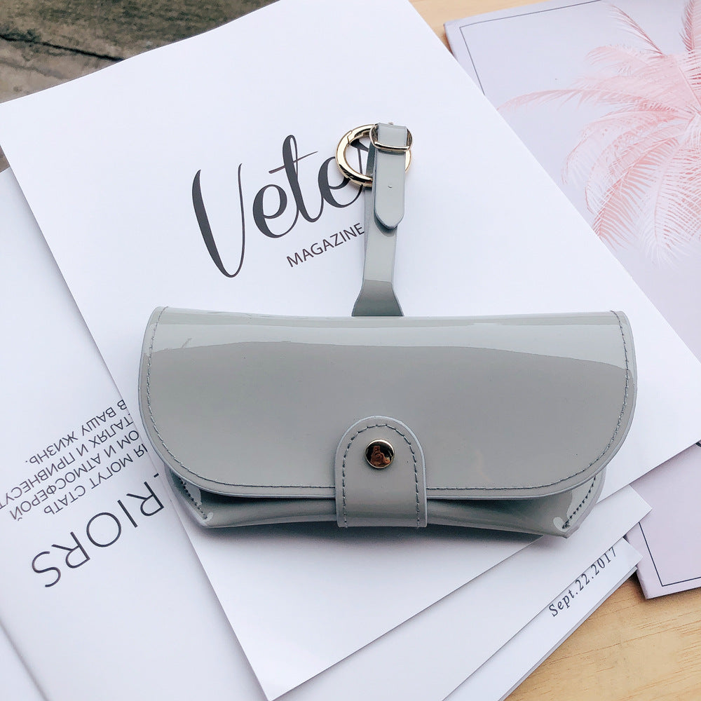 Stylish Patent Leather Eyeglasses Case Kalsten