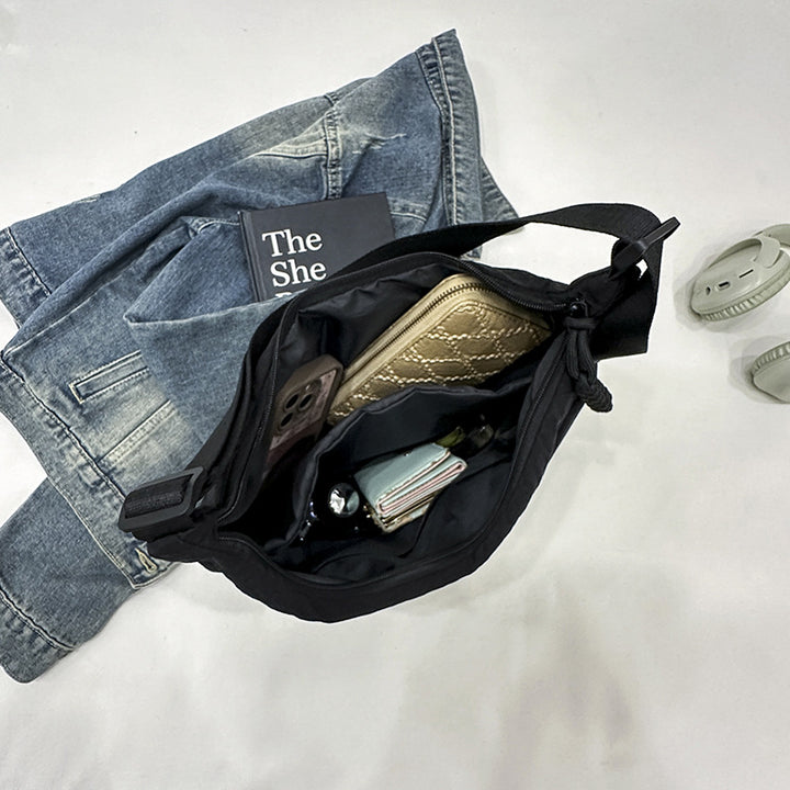 Casual shoulder bag with multifunctional zip pockets Kalsten