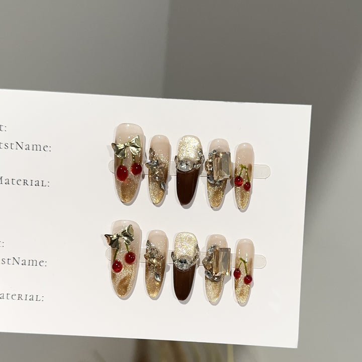 Decorative Glam Press-On Nail Set
