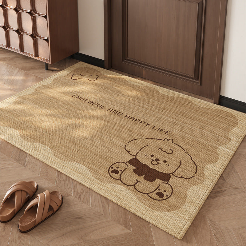 Cute Cartoon Dog-Themed Indoor Area Mat for Home