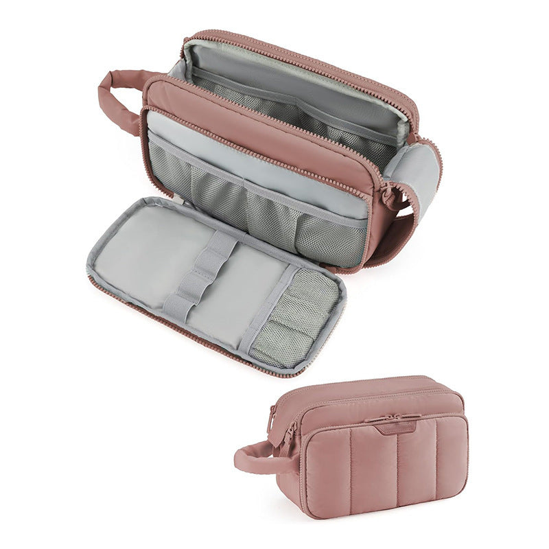 Cosmetic Organizer Bag with Multiple Compartments and Removable Interior Compartment Kalsten