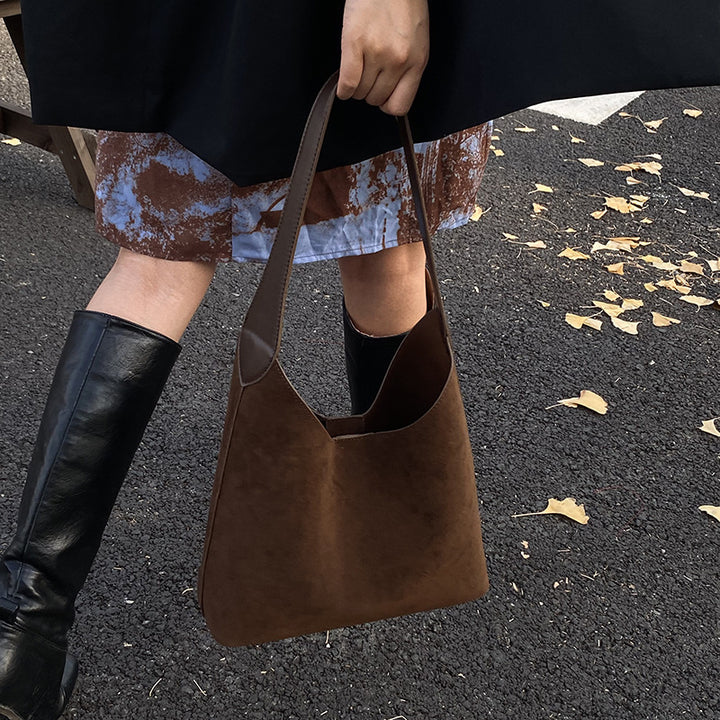 Suede Hobo Handbag Kalsten