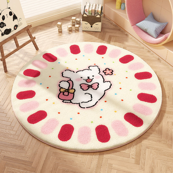 Cartoon Character Playful Area Rug