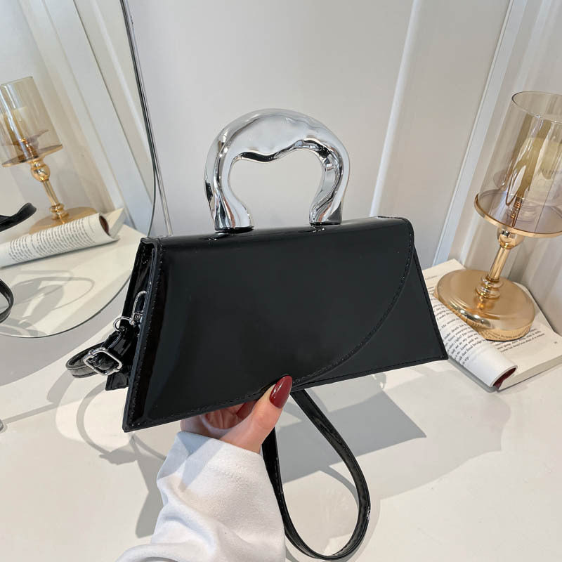 WoChic Patent Leather Handheld Purse Kalsten