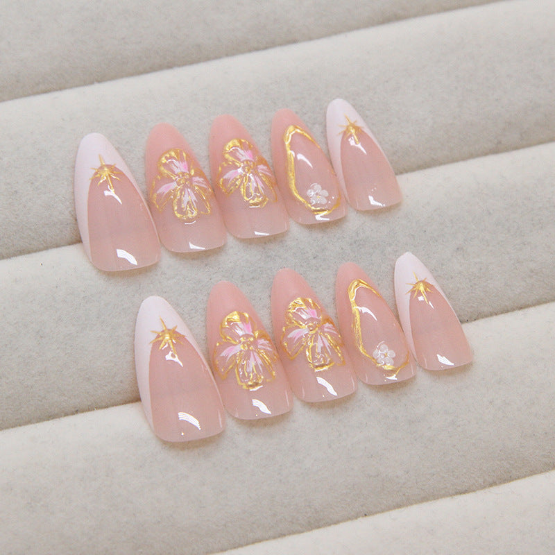 Artistic Long-Stiletto Nail Extensions Kalsten