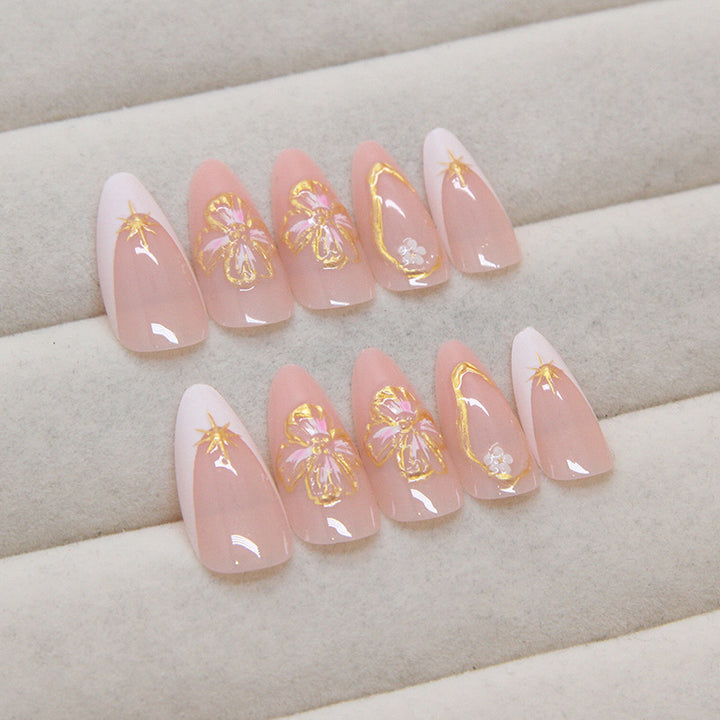 Artistic Long-Stiletto Nail Extensions Kalsten