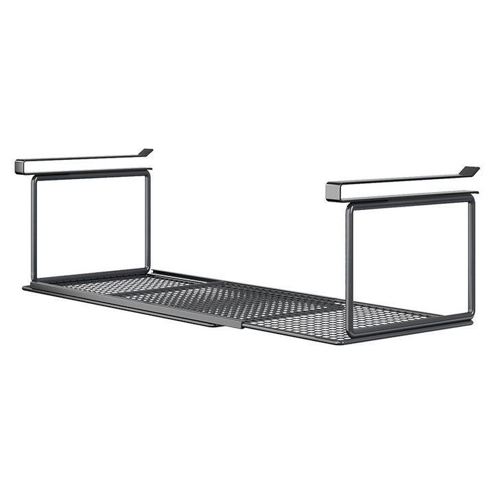 Telescoping Under-Cabinet Hanging Shelf with Non-Slip Mesh Tray
