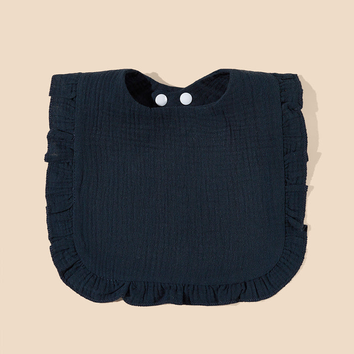 Soft Ruffled Muslin Baby Bib kalsten