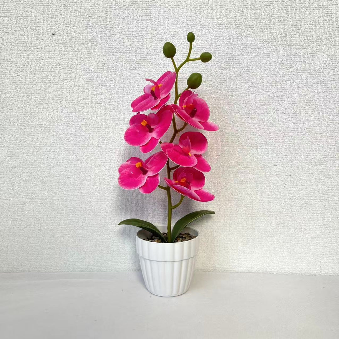 Lifelike Artificial Orchid Arrangement for Home Decor