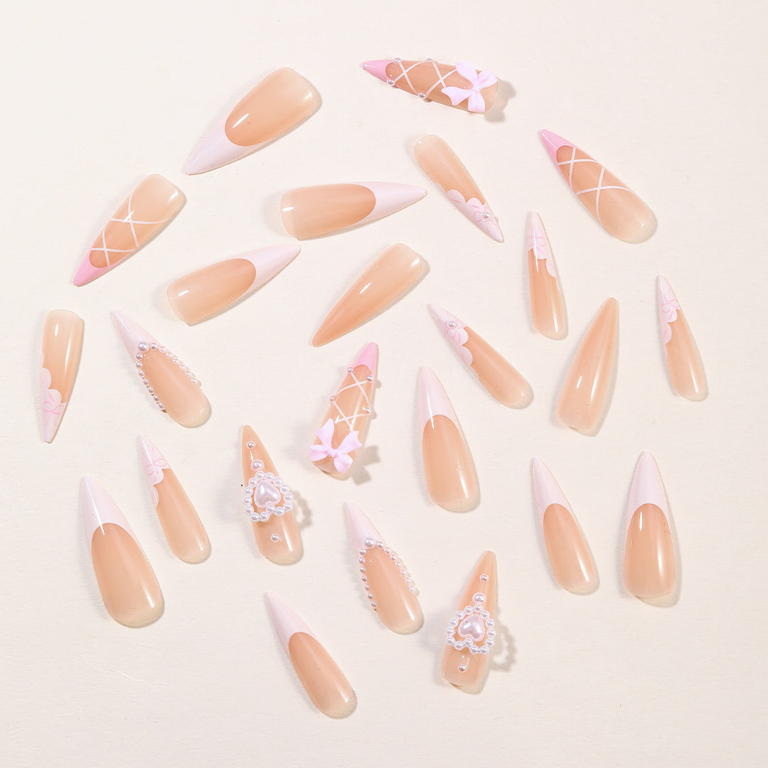 Decorative Acrylic Stiletto Nail Art Extensions Kalsten