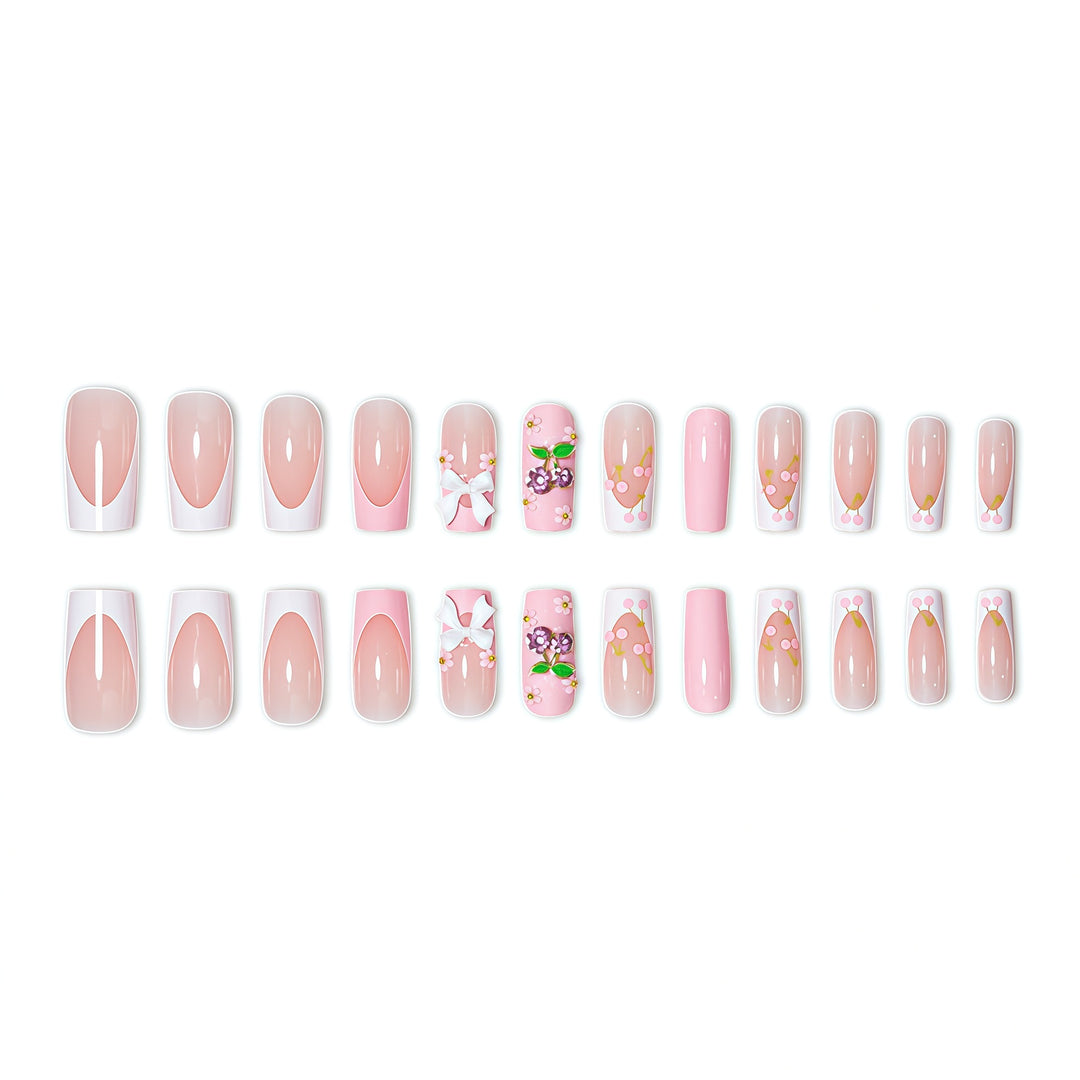 Floral-Inspired Press-On Nail Enhancements Kalsten
