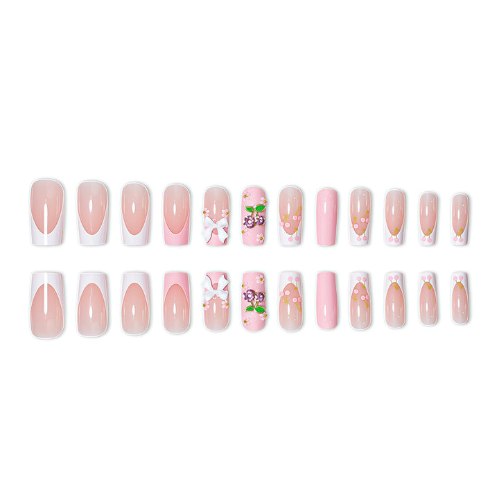 Floral-Inspired Press-On Nail Enhancements Kalsten