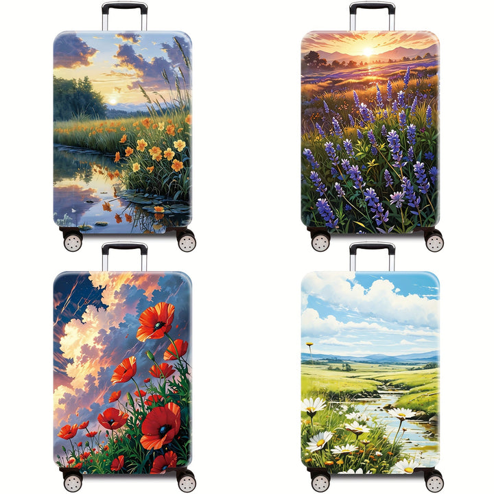 Artistic Floral Hard Shell Suitcase Kalsten