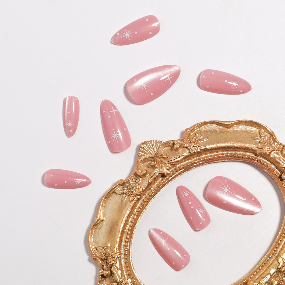 Glossy Almond-Shaped Press-On Nail Tips Kalsten