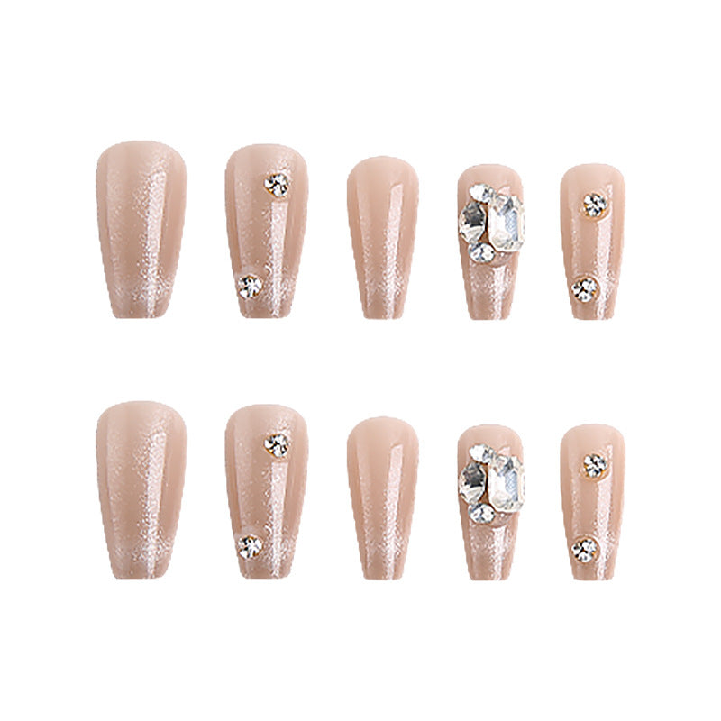 Luxurious Rhinestone-Embellished Press-On Nails