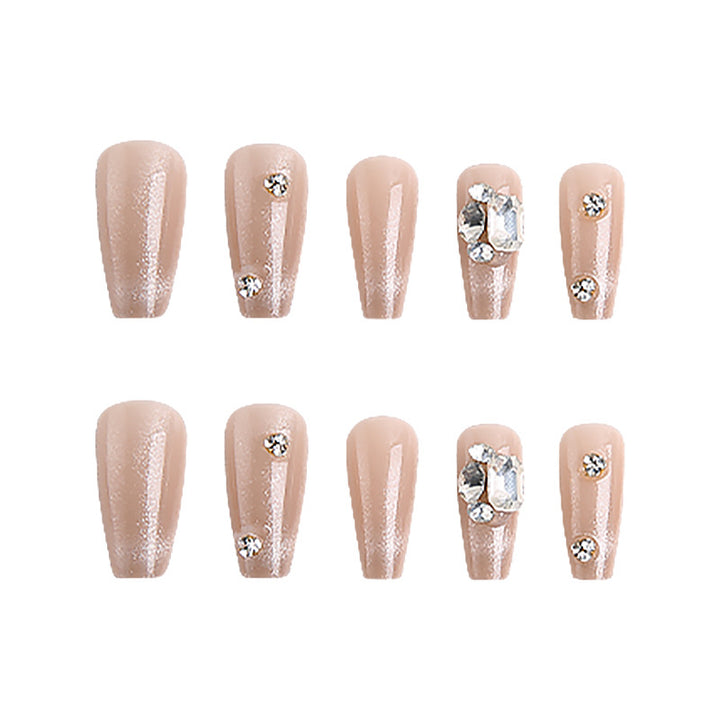 Luxurious Rhinestone-Embellished Press-On Nails