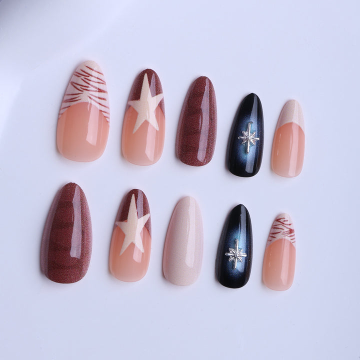 Artificial nails in modern stiletto style Kalsten