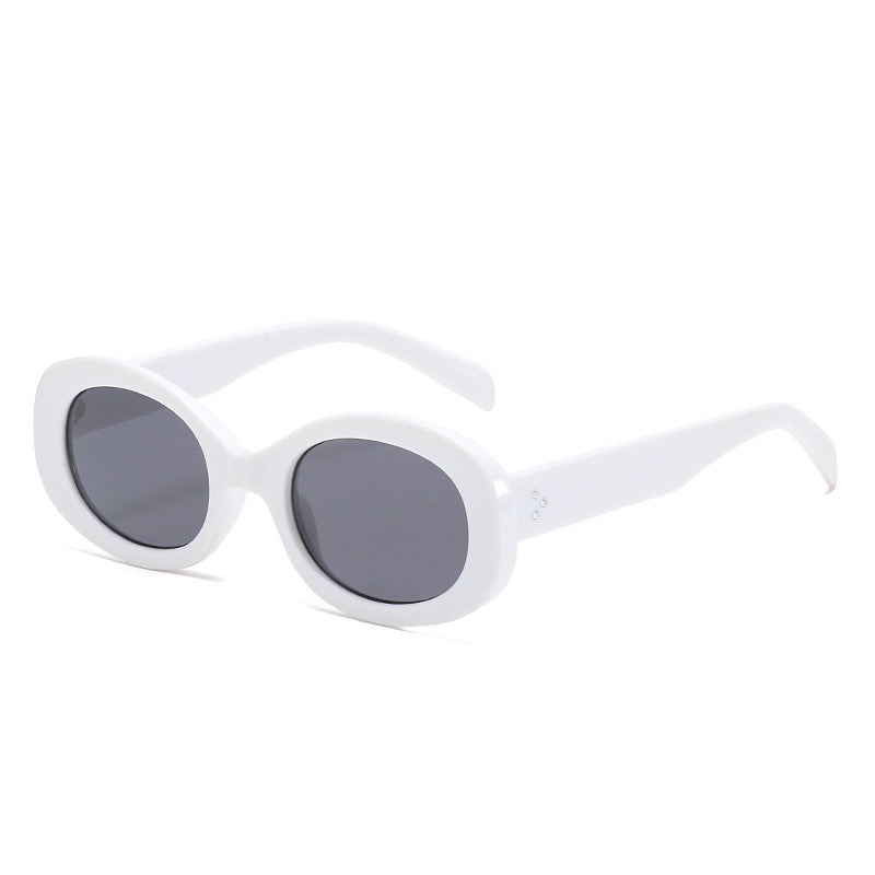 Vintage-Style Oval Frame Sunglasses Kalsten