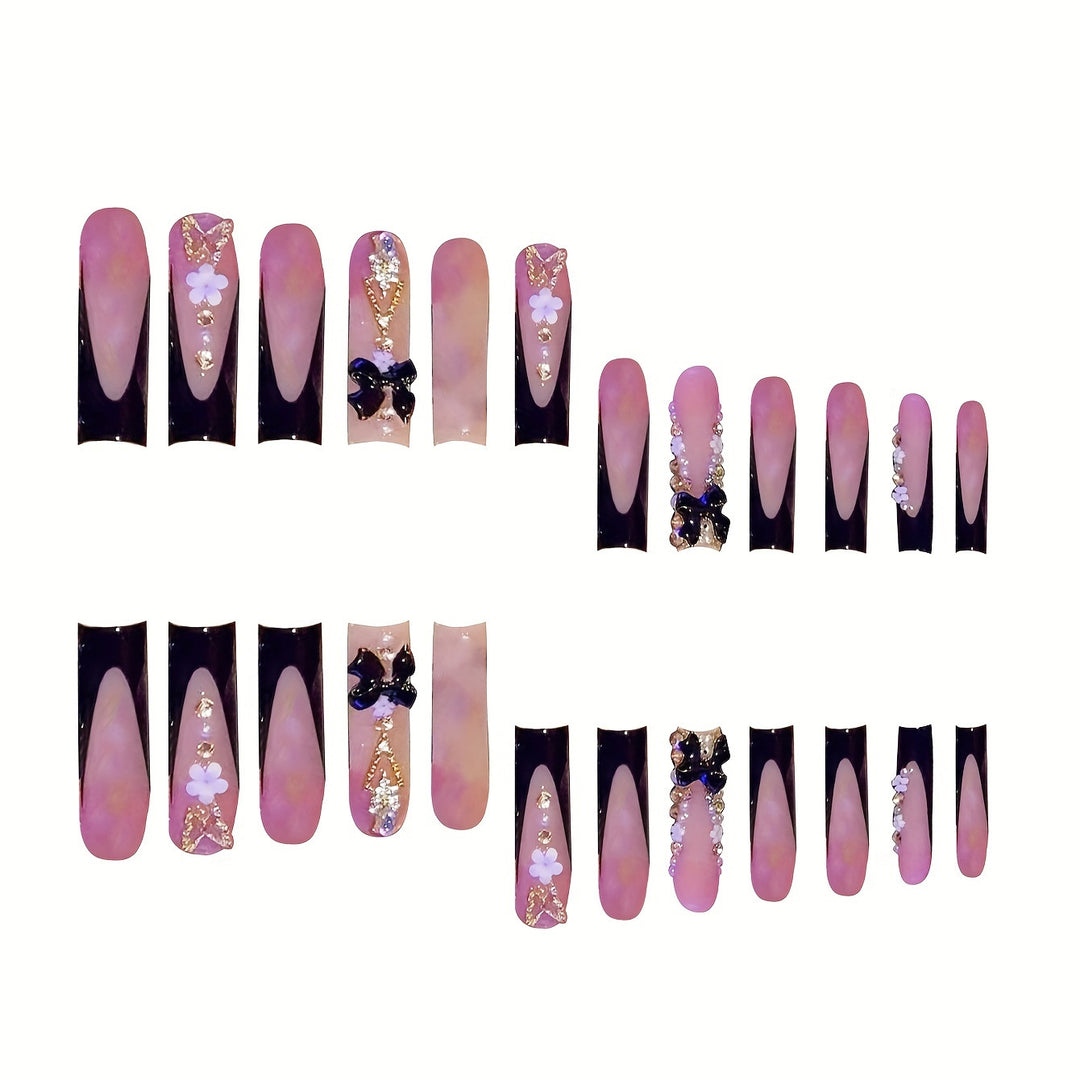 Glamorous Artistic Press-On Nail Set Kalsten