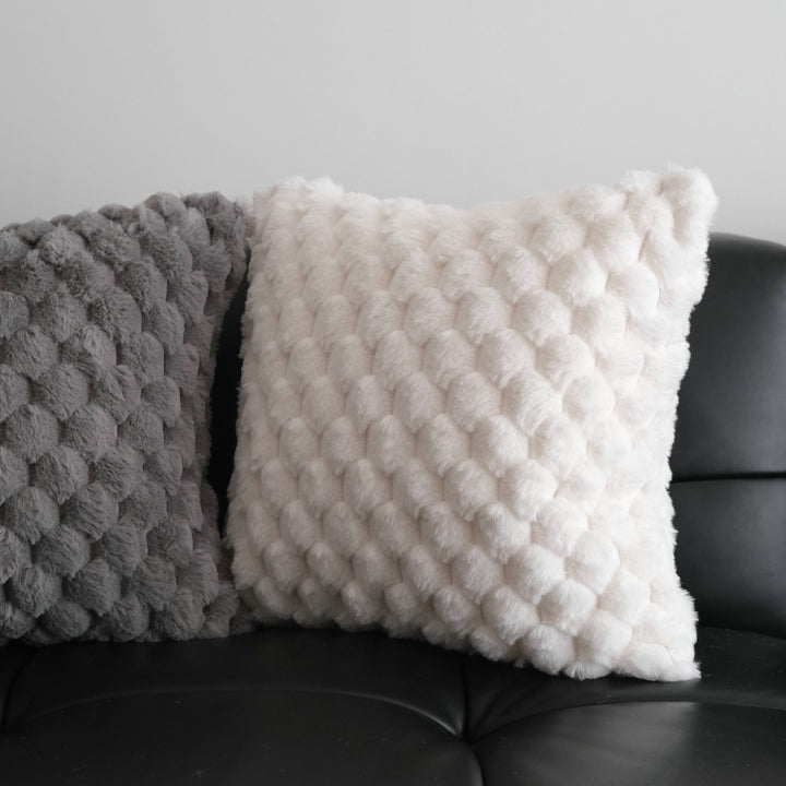 Plush Textured Accent Pillow