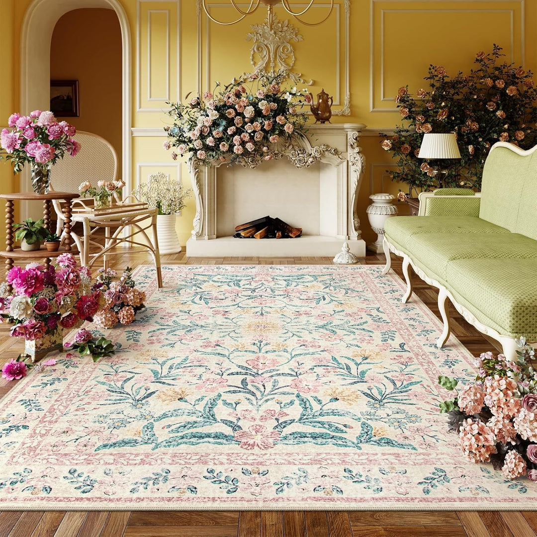 Vintage Floral Area Rug