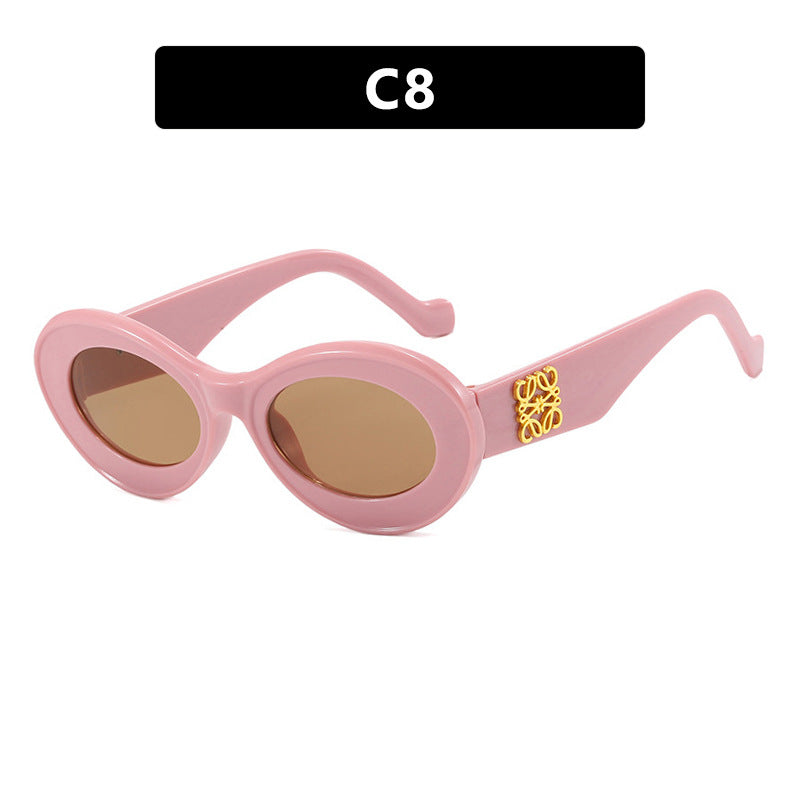 Ladies elegant curved sunglasses Kalsten