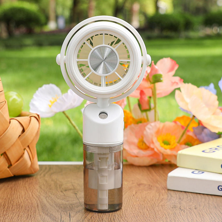 Ladies portable mini fan with integrated misting function Kalsten