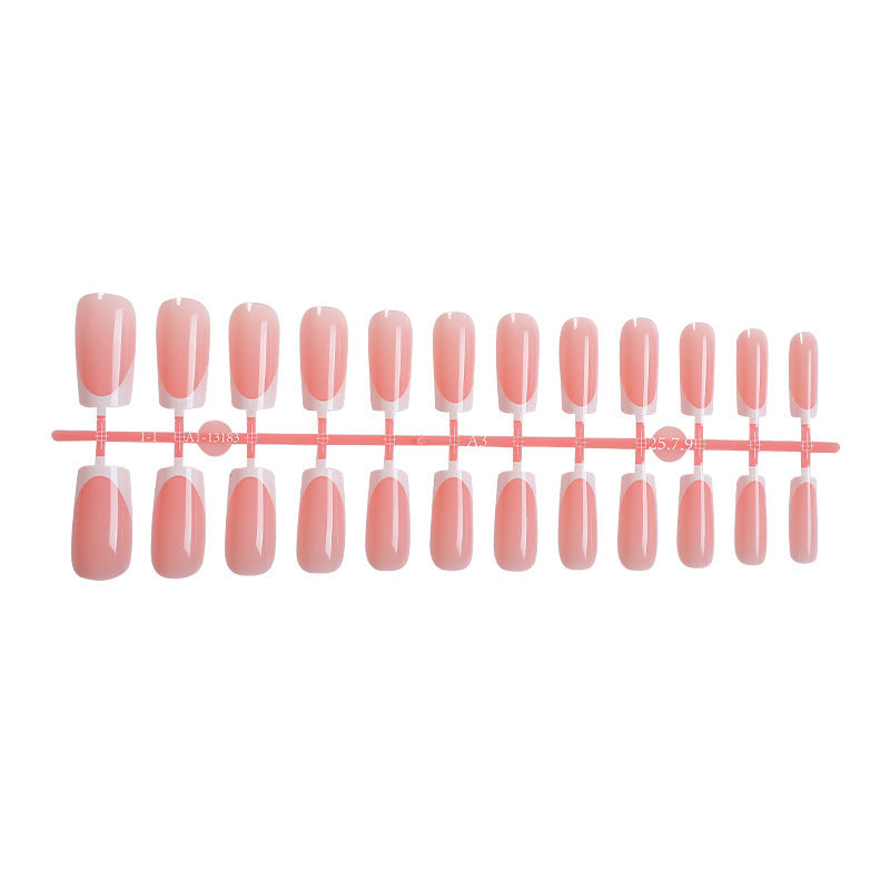 Elegant French Tip Press-On Nail Set Kalsten