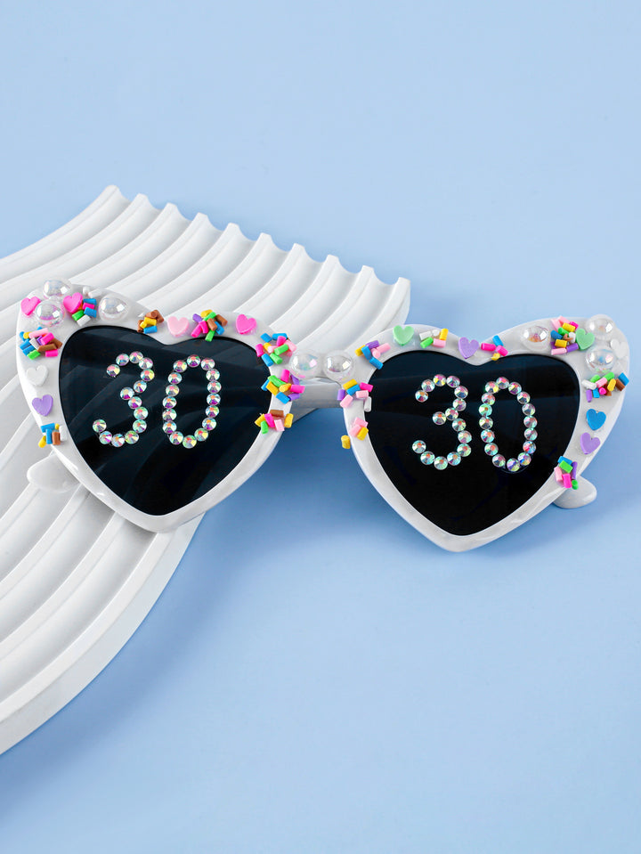 Decorative Celebration Heart-Shaped Sunglasses Kalsten