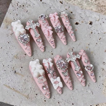 Decorative Gothic Nail Art Clips