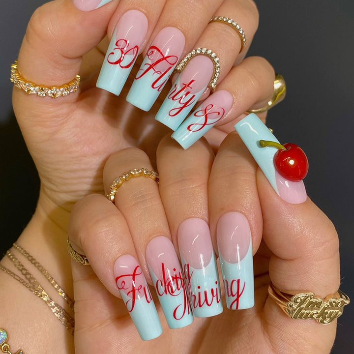 Whimsical Press-On Nail Set Kalsten