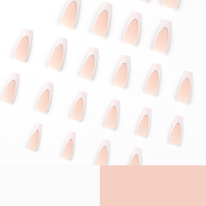 Lacquered stiletto nails with glitter decoration Kalsten