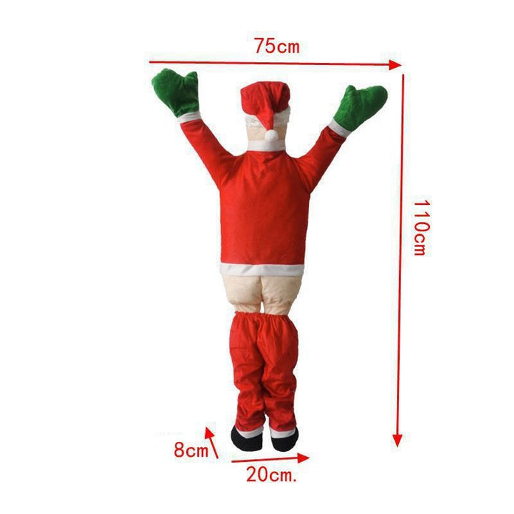 Decorative Santa Claus door decoration with lights
