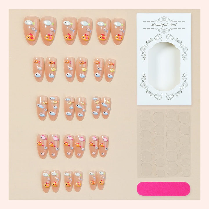 Nail art set with creative animal and fish motifs Kalsten