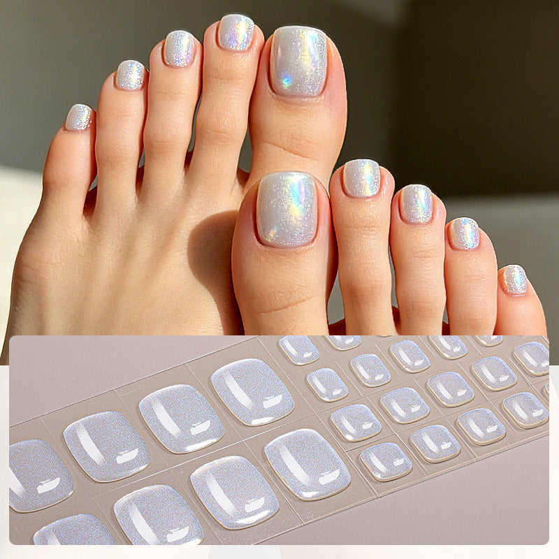 UV-Free Glossy Press-On Nail Wraps