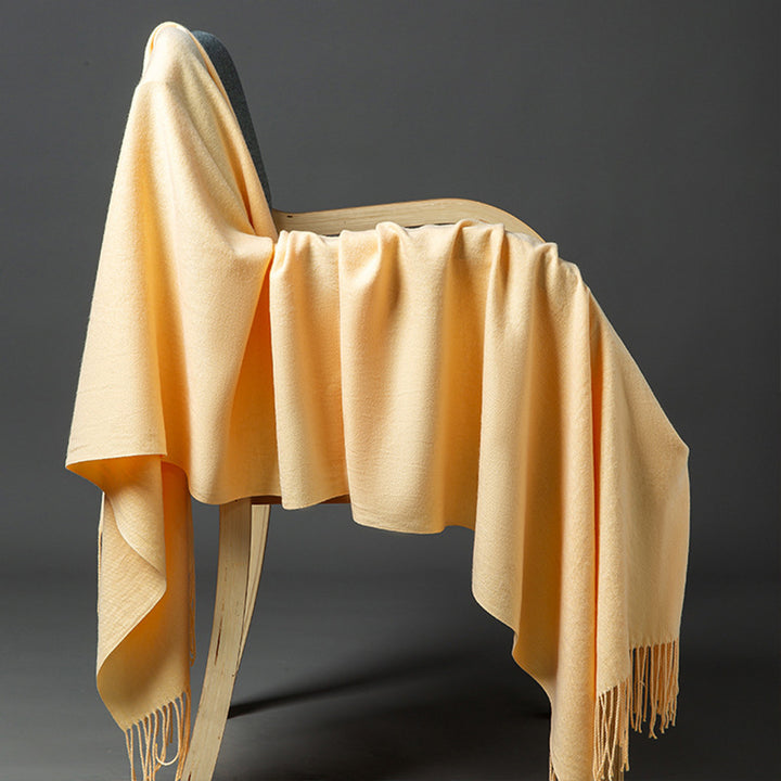 Luxurious Cashmere-Blend Throw Blanket