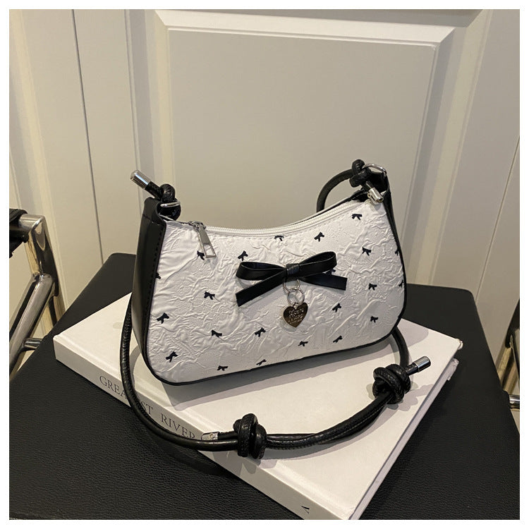 Charming Bow Detail Quilted Handbag Kalsten